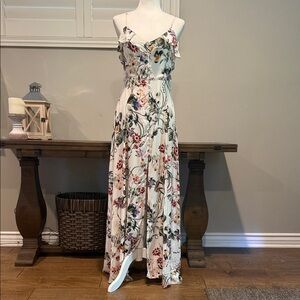 Chic Floral Print Maxi Dress